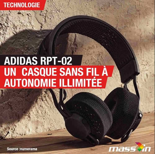 écouteur sans fil à énergie solaire